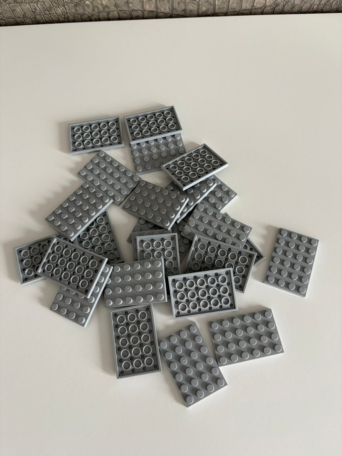 Lego plaat 4x6 lichtgrijs - 25 stuks - Nieuw, Overige thema's, Lego, Nieuw, Ophalen of Verzenden