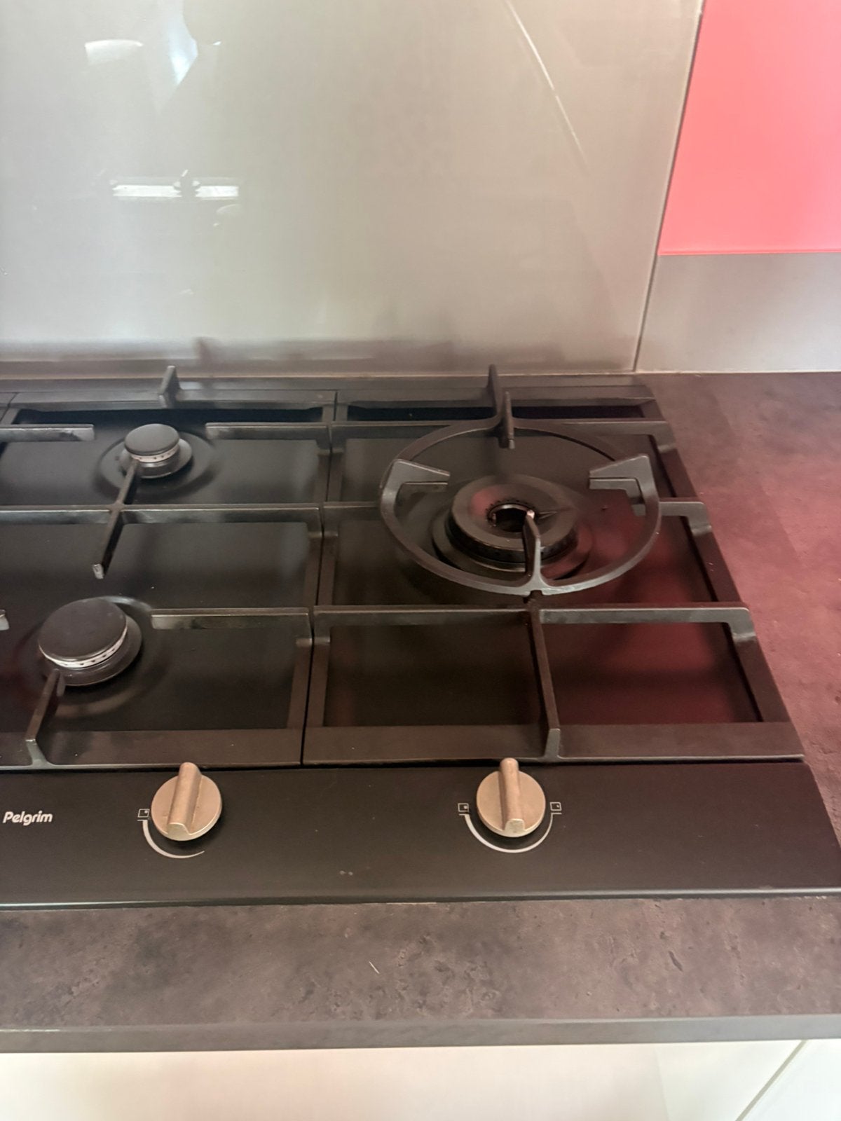 5 pits inbouw gasplaat met wokbrander!, Witgoed en Apparatuur, Kookplaten, Ophalen, Gebruikt, Inbouw, Gas