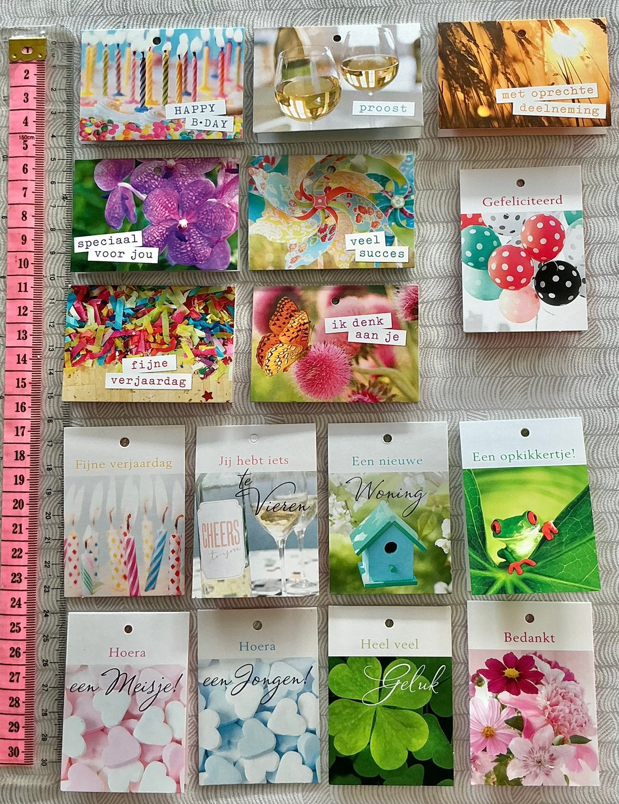 Kleine Hallmark kartjes voor bloemen of pakje nw, Ophalen of Verzenden, Nieuw