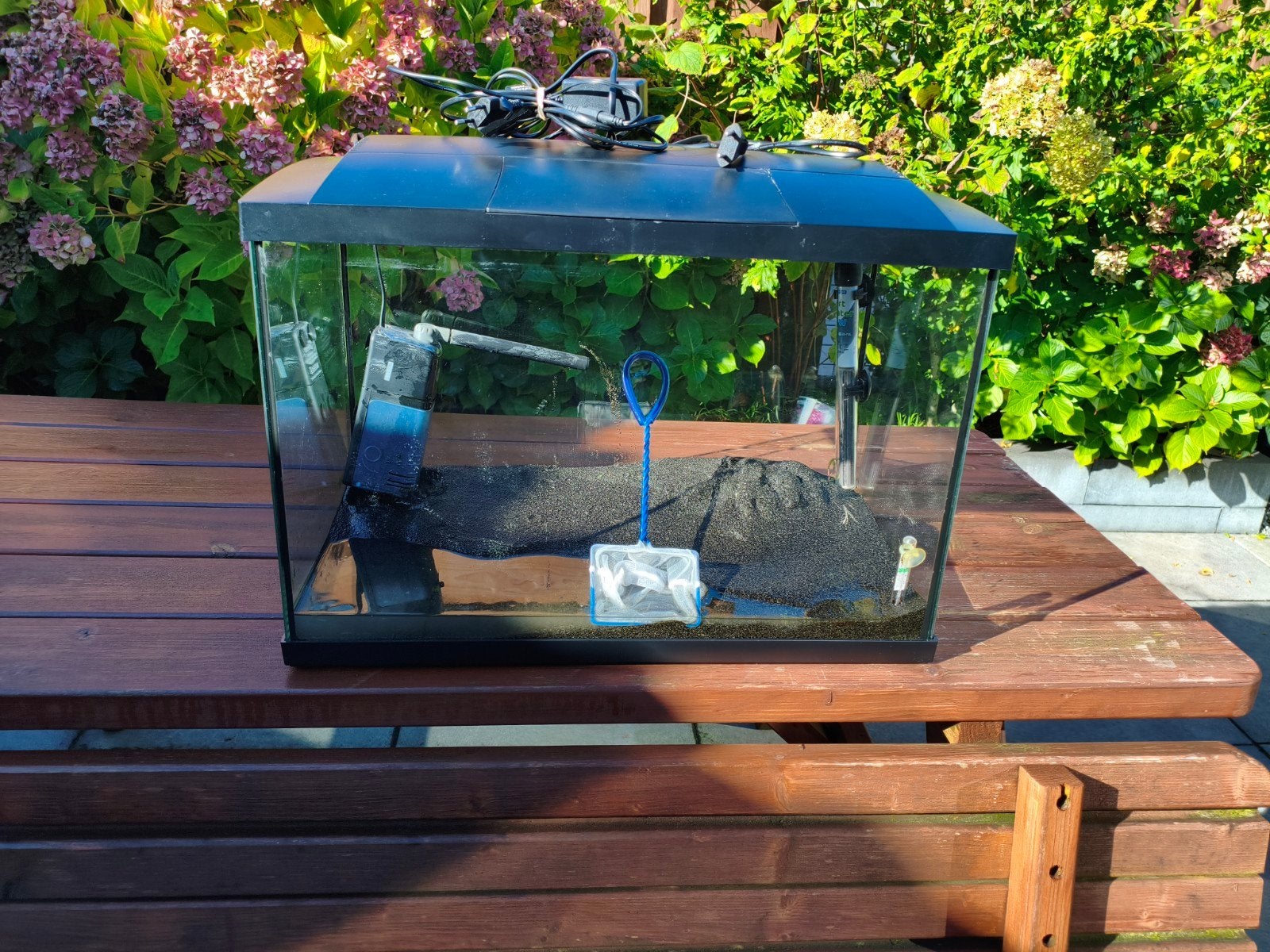 Superfish 70 zwart compleet!, Zo goed als nieuw, Leeg aquarium, Superfish, Ophalen