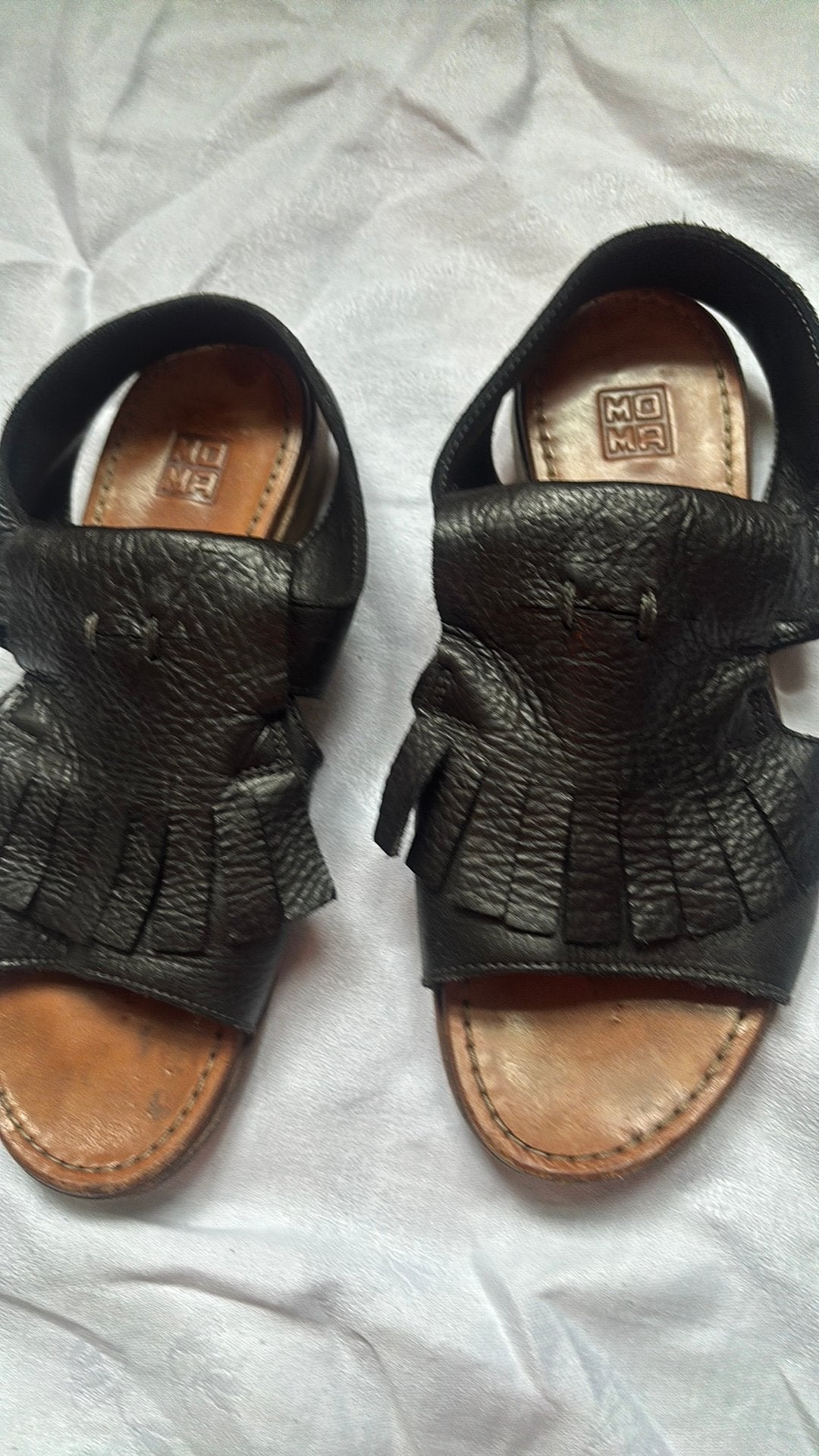 Moma sandalen maat 37, Ophalen of Verzenden, Zo goed als nieuw, Zwart, Sandalen of Muiltjes
