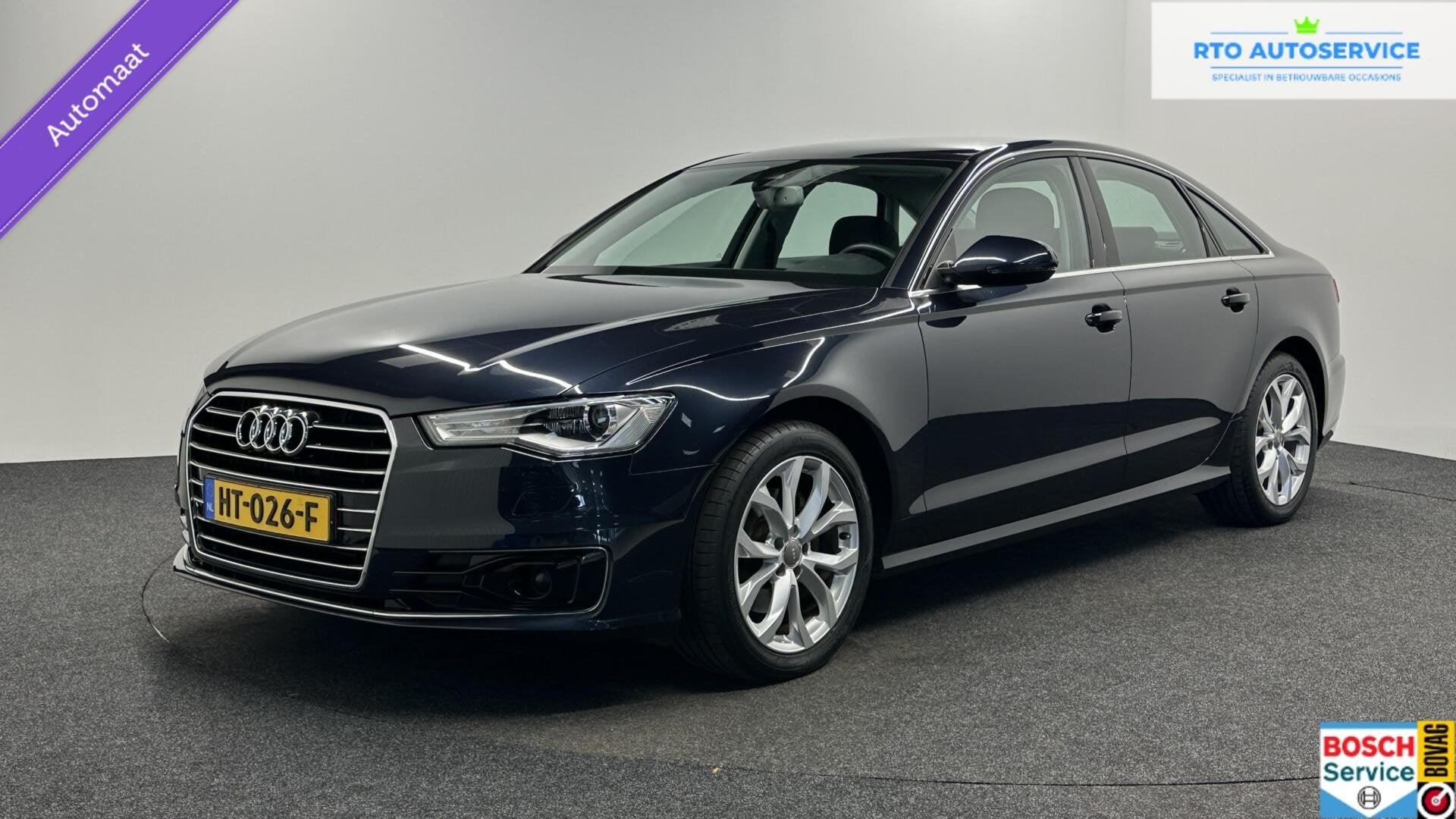 Audi A6 Limousine 1.8 TFSI ultra Premium Edition|Leer|Navi|C, Gebruikt, Met garantie (alle), Blauw, Bedrijf