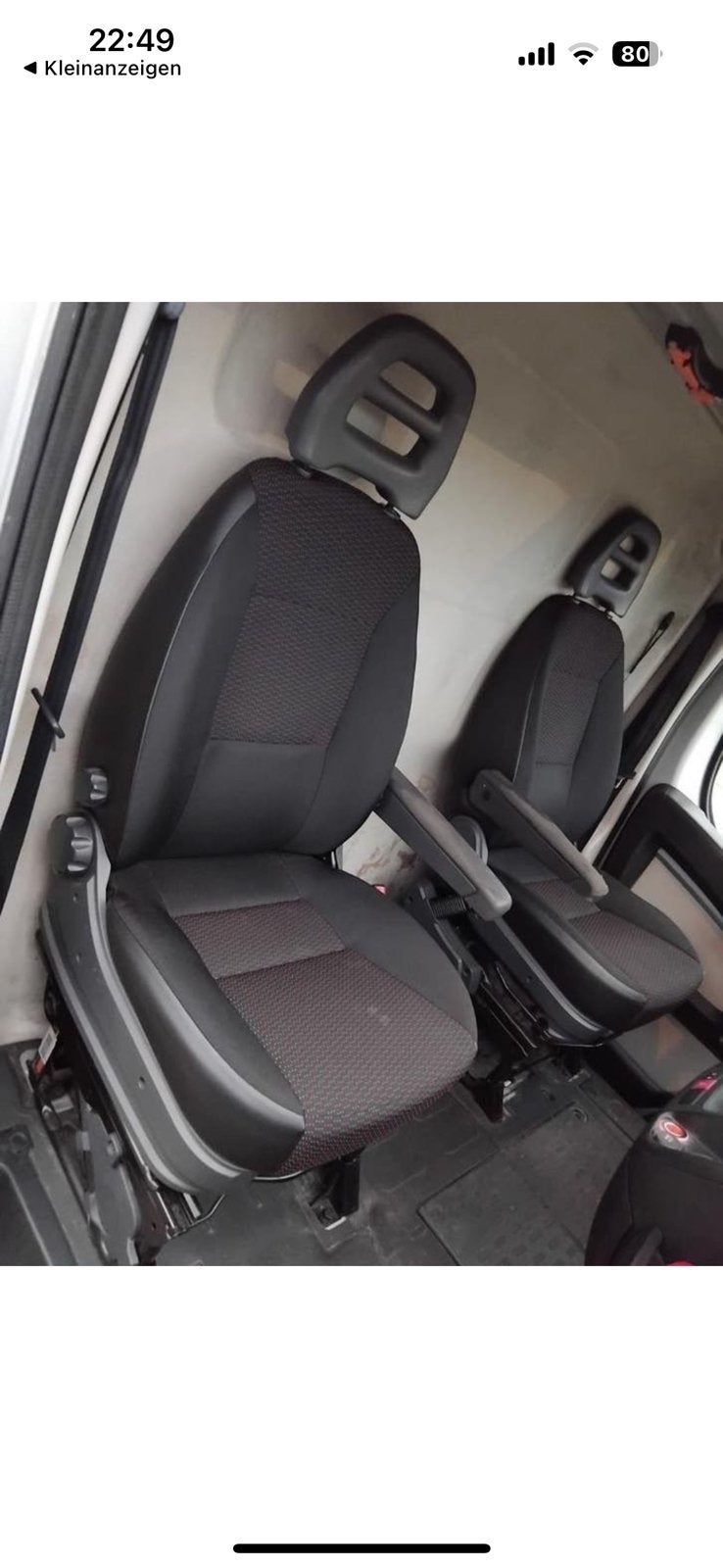 Bijrijdersstoel Ducato Boxer Ducato buscamper, Ophalen of Verzenden, Zo goed als nieuw