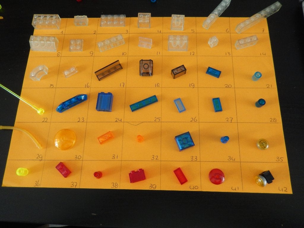 Doorzichtige lego onderdelen (zie foto's), Ophalen of Verzenden, Gebruikt