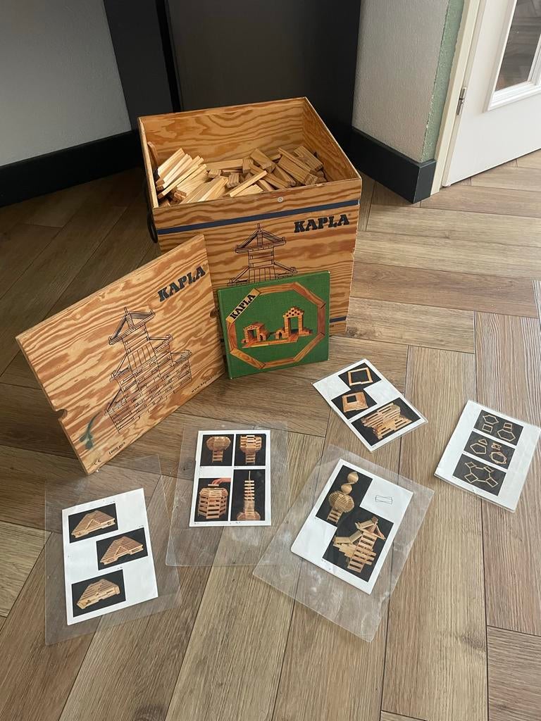 Kapla 1000 blokjes (954 aanwezig) met voorbeelden, Ophalen, Gebruikt, Overige merken