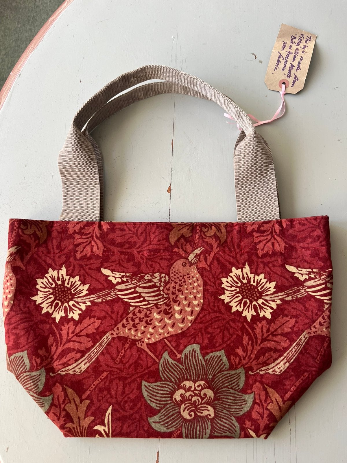 Hippe vintage draagtasjes oa William Morris Liberty stof, Ophalen of Verzenden, Zo goed als nieuw, Shopper