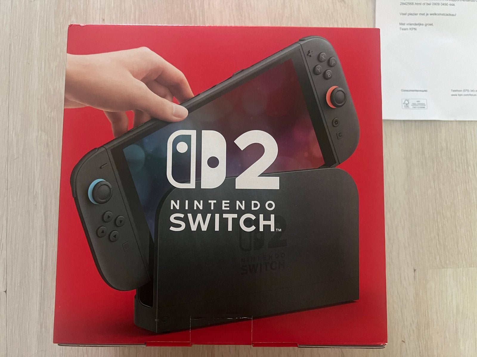 Nieuwe Nintendo Switch 2 - Ongeopend met garantie 2028 juni, Spelcomputers en Games, Ophalen of Verzenden, Nieuw, Met 2 controllers