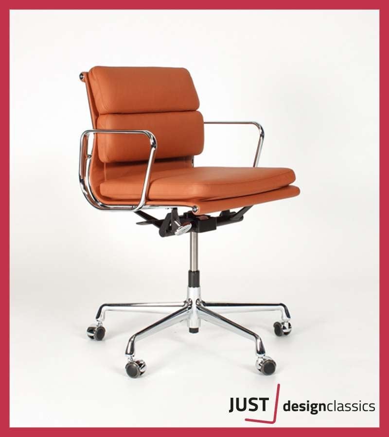 Eames Vitra ea 217 Cognac Leder Chroom NIEUW, Niet ingevuld, Overige kleuren, Niet ingevuld, Nieuw