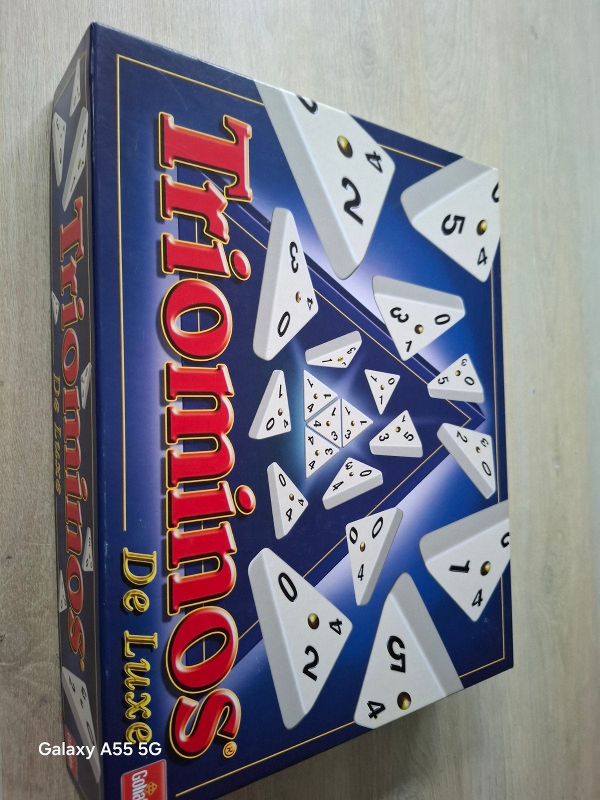 Triominos De Luxe bordspel - Zo goed als nieuw, Goliath BV, Goliath, Ophalen of Verzenden, Zo goed als nieuw