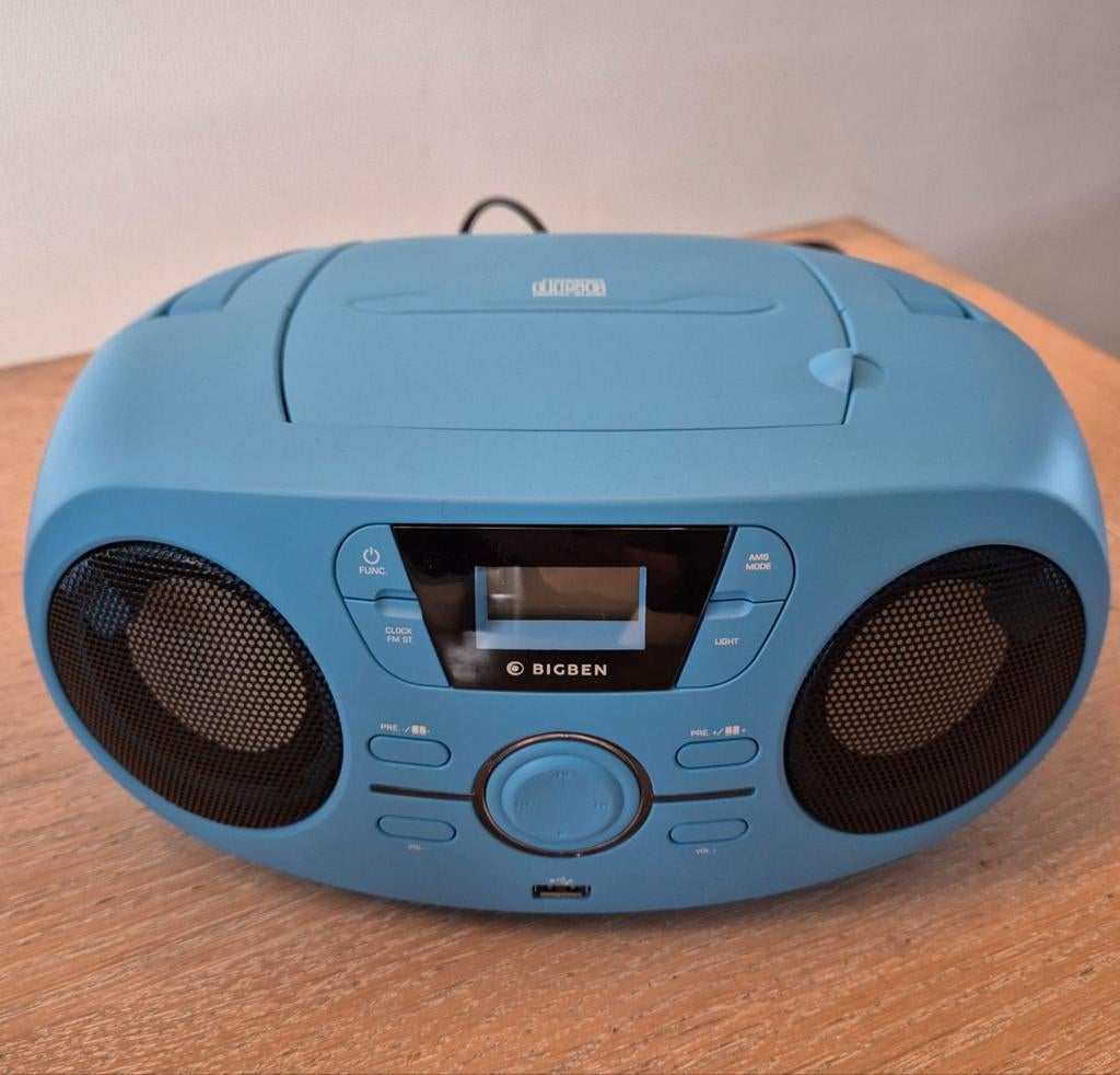 BigBen Radio/CD‑speler – Blauw – Zo goed als nieuw!, Ophalen, Zo goed als nieuw