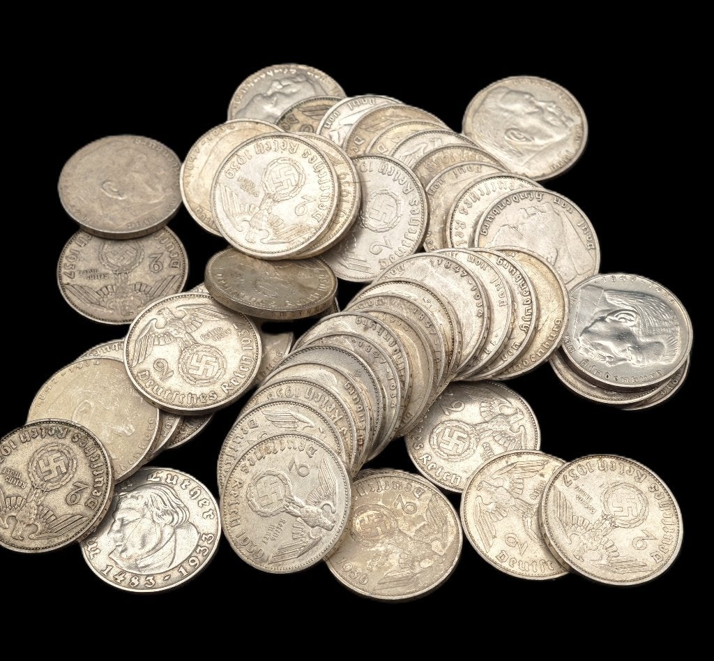 Duitsland derde rijk 2 Reichsmark, Ophalen of Verzenden, Duitsland, Losse munt, Zilver