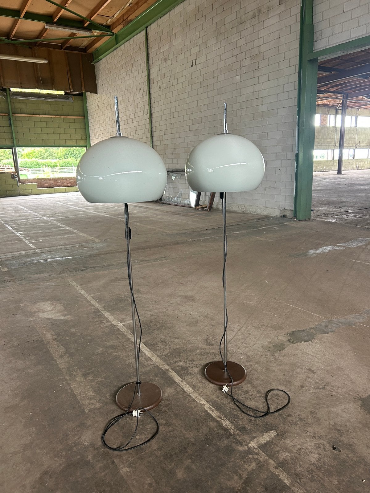 Mushroom vintage lampen 2x, Ophalen, Zo goed als nieuw, 150 tot 200 cm