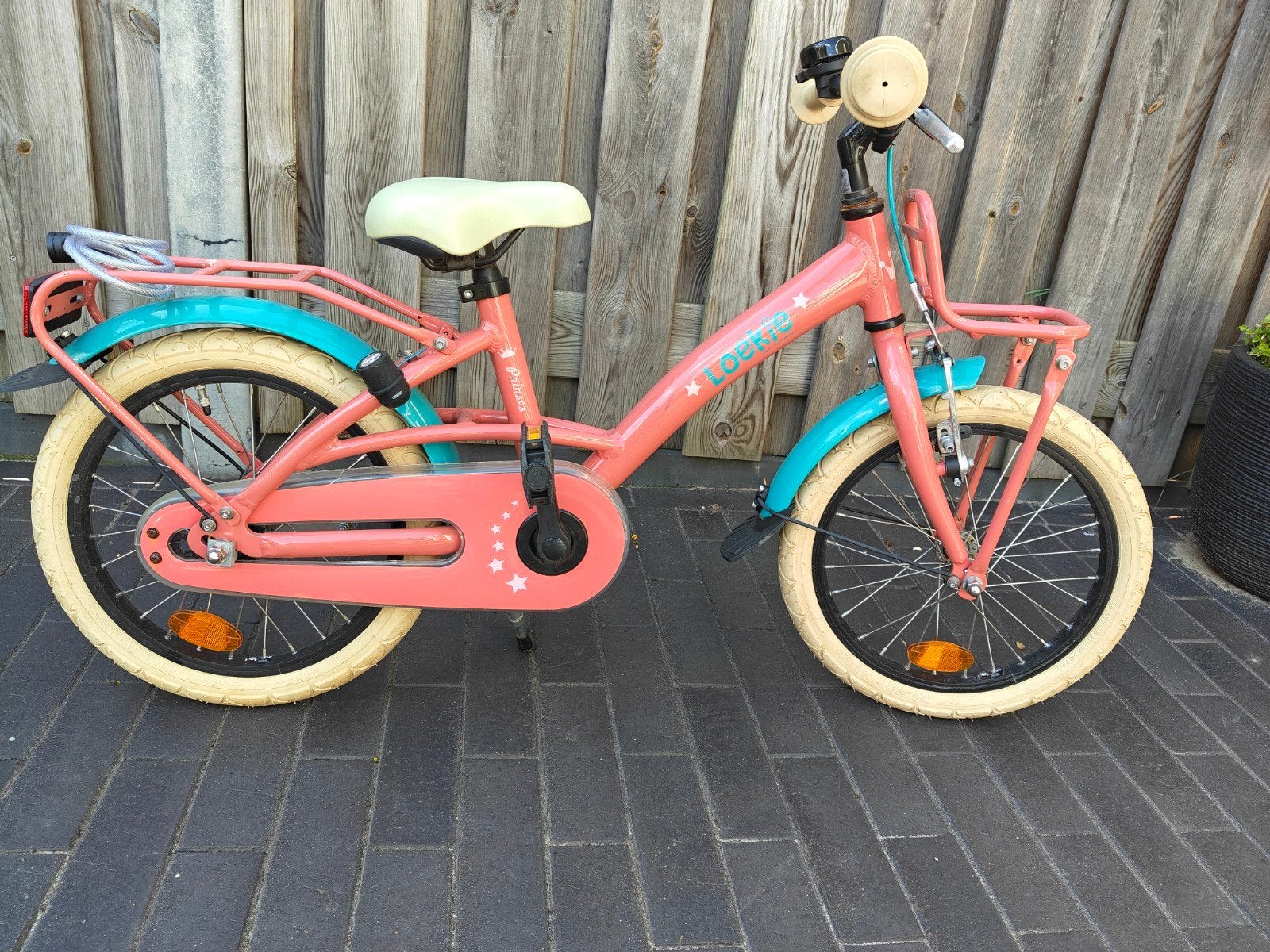 Loekie kinderfiets 16inch, Ophalen, Terugtraprem, Loekie, 16 inch