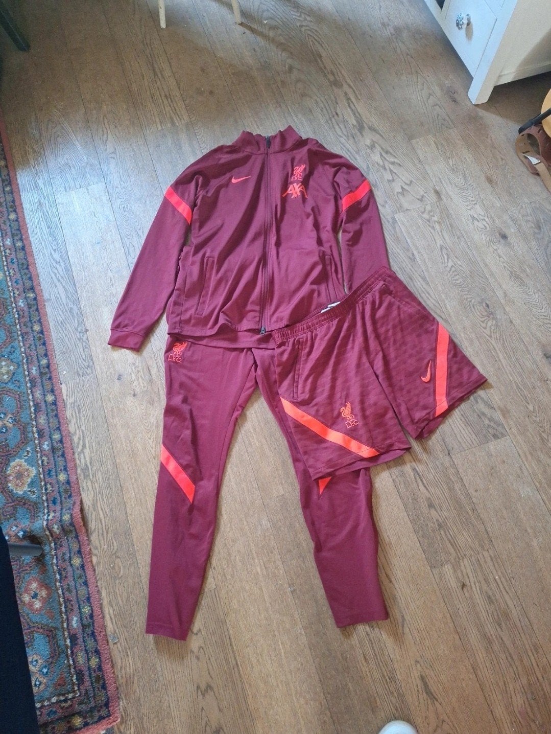 Liverpool FC Trainingspak, Kleding | Heren, Ophalen of Verzenden, Zo goed als nieuw, Blauw
