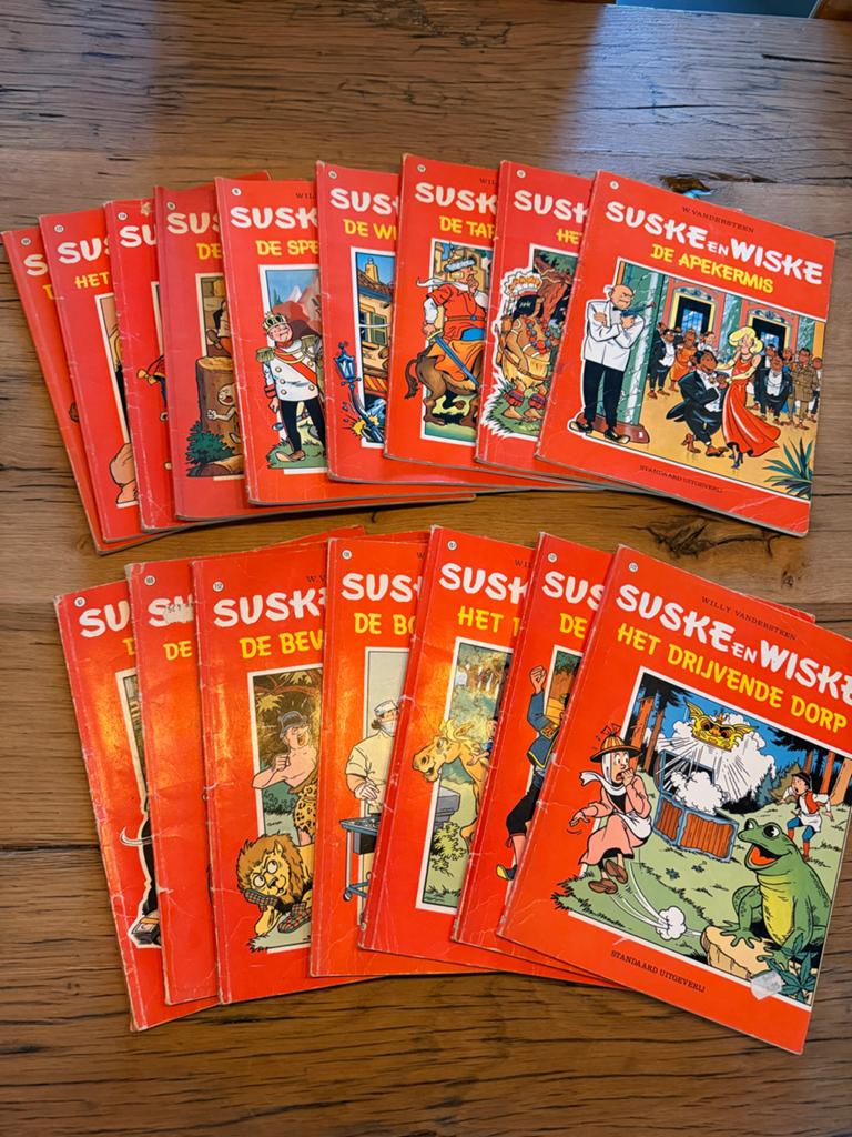 81x Suske en Wiske - Veel mooie exemplaren, Boeken, Meerdere stripboeken, Ophalen of Verzenden, Gelezen