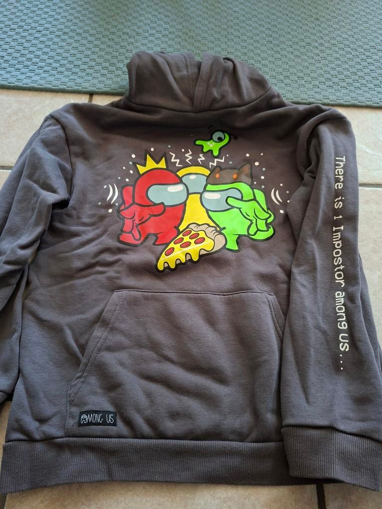 Among Us trui / hoodie maat 152 (11/12 jaar), Ophalen of Verzenden, Zo goed als nieuw, Jongen of Meisje, Trui of Vest