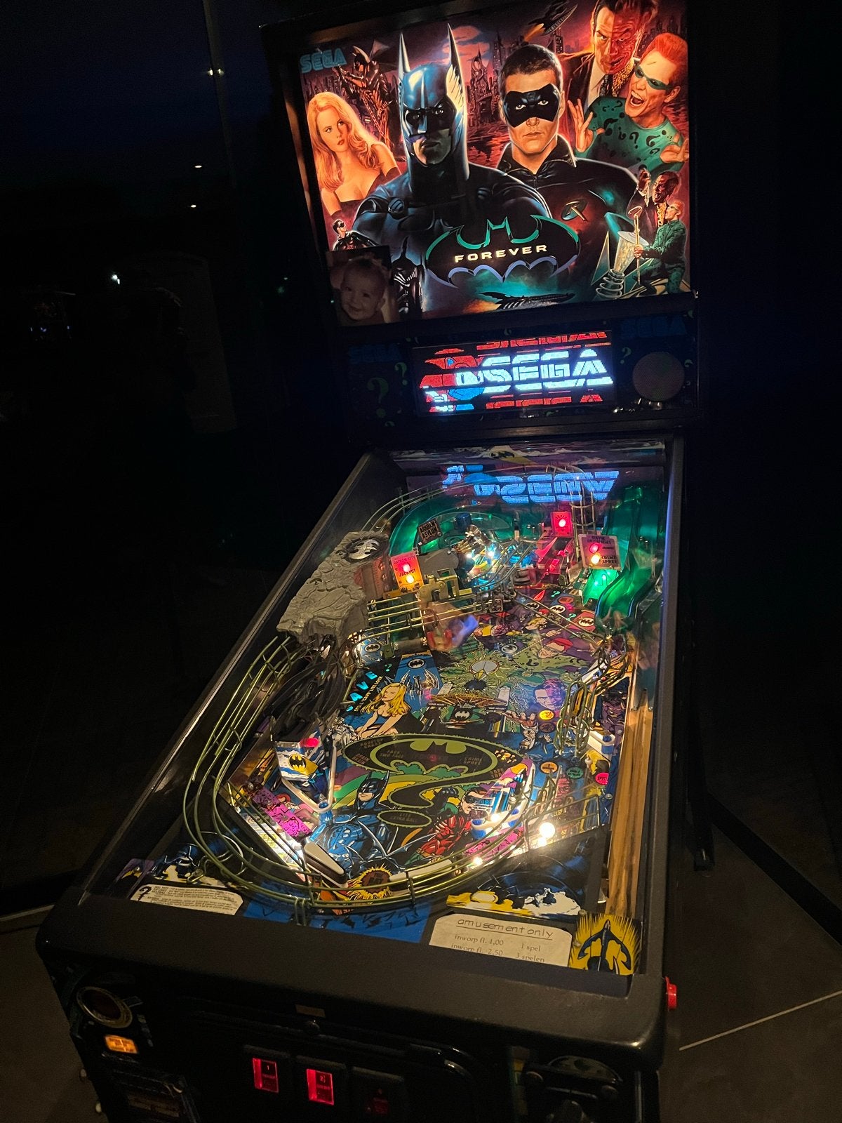 Sega Batman Forever Flipperkast - Zo goed als nieuw, Verzamelen, Ophalen, Sega, Elektronisch, Zo goed als nieuw