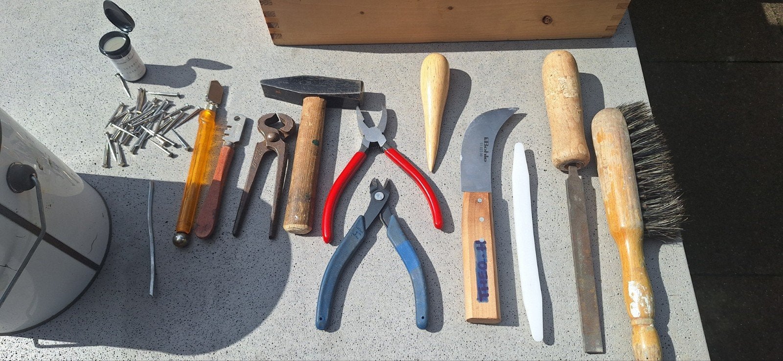 glas in lood gereedschap, Ophalen of Verzenden, Gebruikt, Gereedschap of Toebehoren