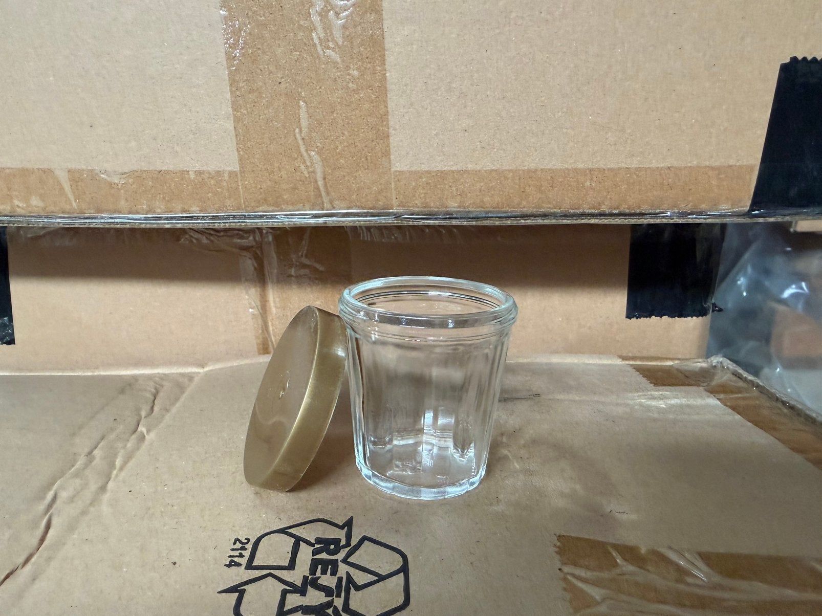 Pallet met 10.000 glazen potjes met deksel, Diversen, Ophalen, Nieuw
