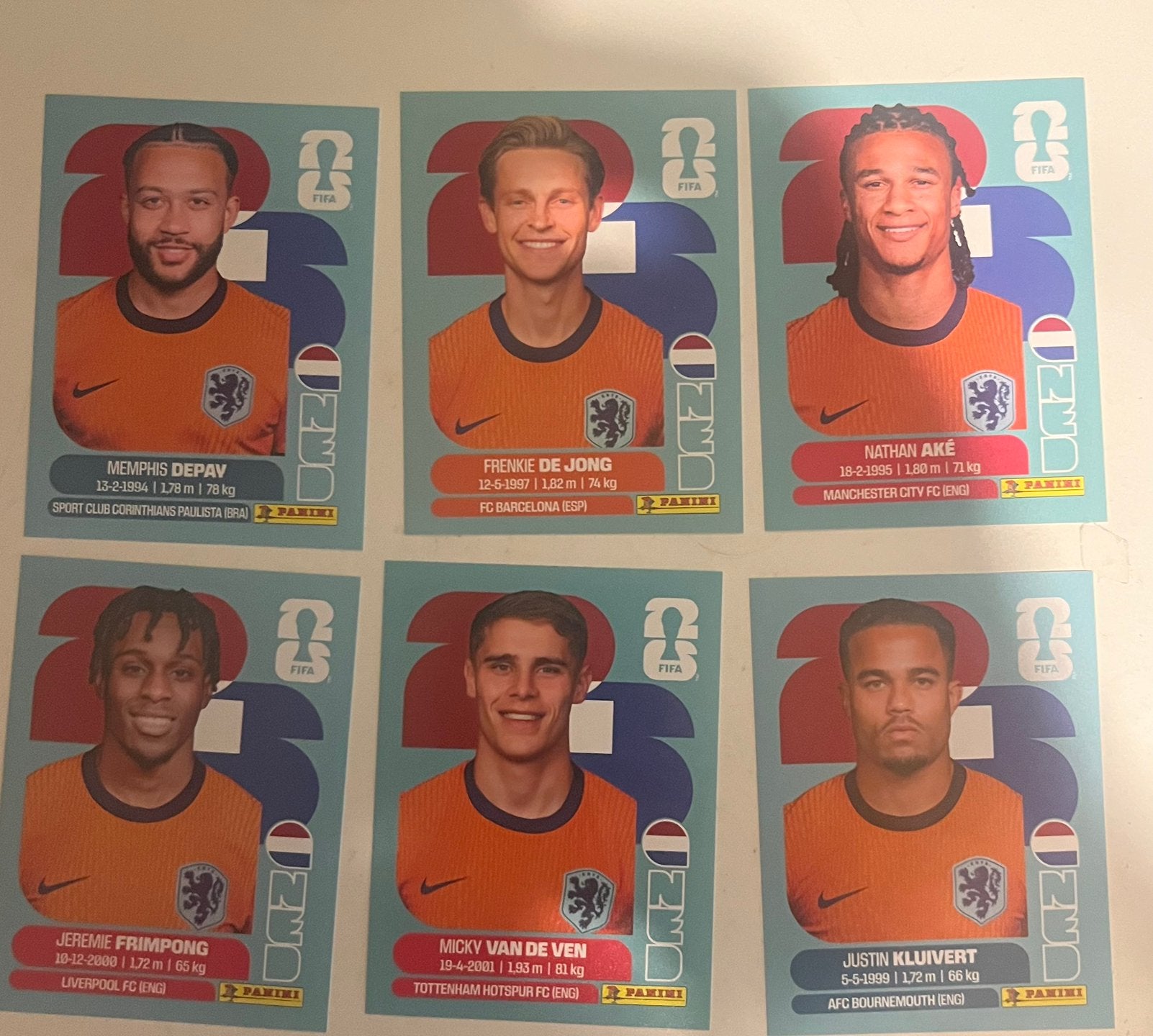 Nederlands elftal kaarten, Hobby en Vrije tijd, Ophalen of Verzenden, Zo goed als nieuw, Meerdere plaatjes