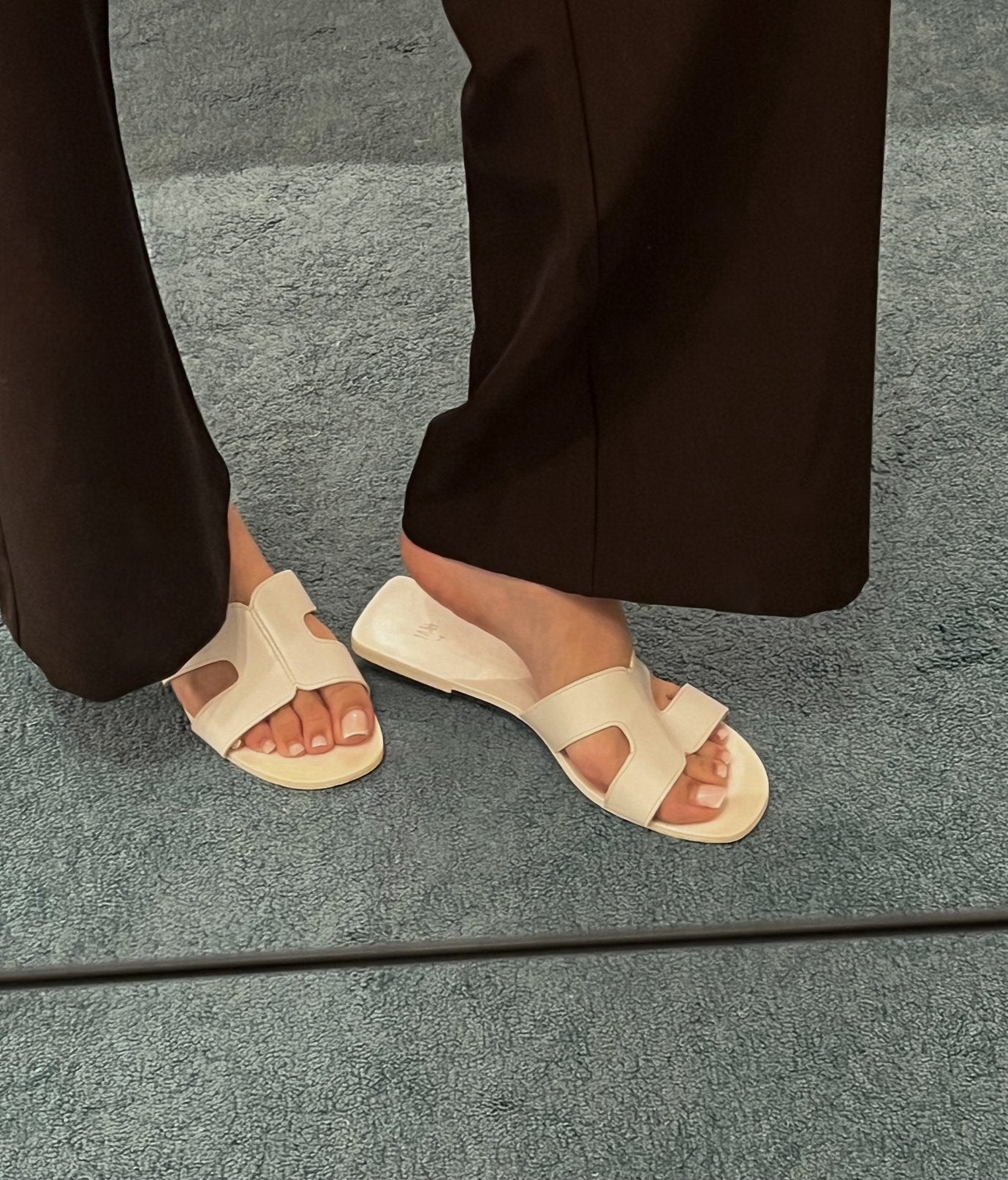 Leuke witte slippers maat 37, Slippers, Verzenden, Wit, Gedragen
