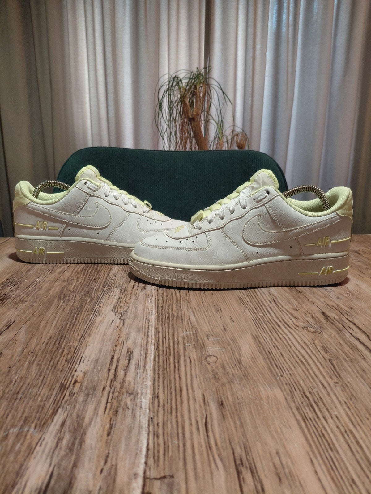 Nike Air Force 1 '07 'Double Air Pack - Barely Volt' Size 39, Wit, Nike, Ophalen of Verzenden, Sneakers of Gympen