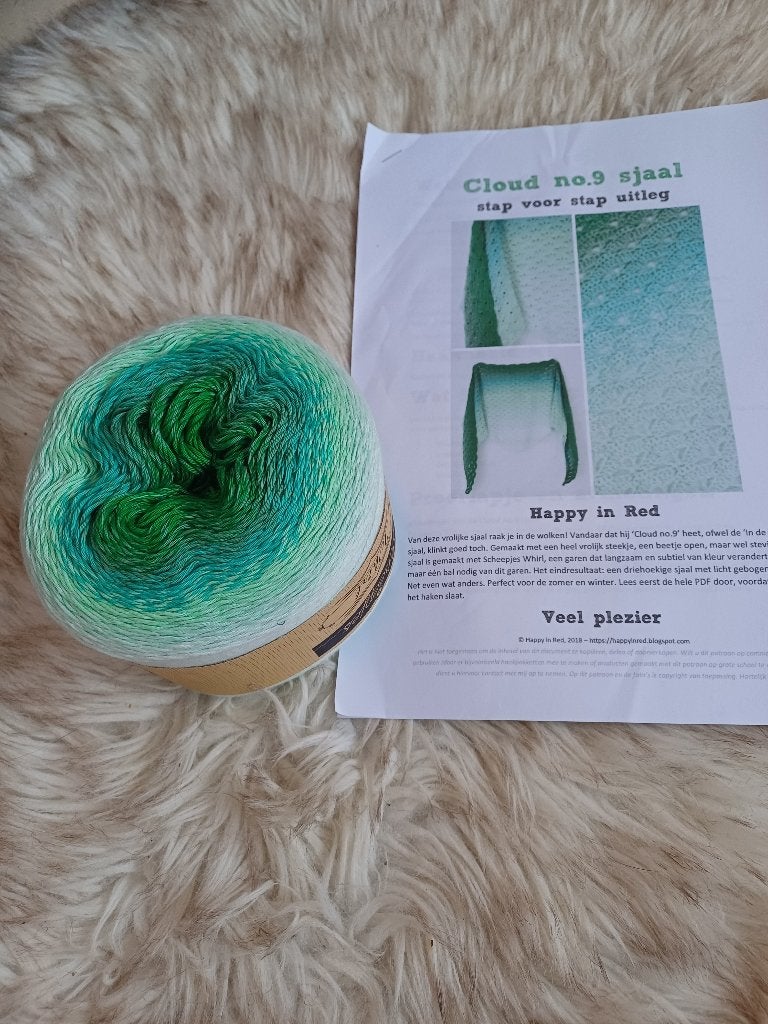 Tof haakpakket sjaal omslagdoek haken Scheepjes Whirl wol, Ophalen of Verzenden, Nieuw, Haken, Patroon of Boek