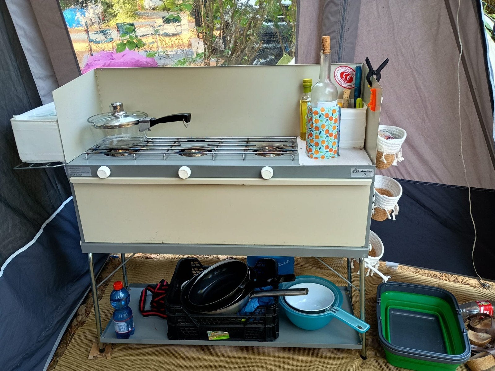 Retro campingkeuken, Ophalen, Gebruikt