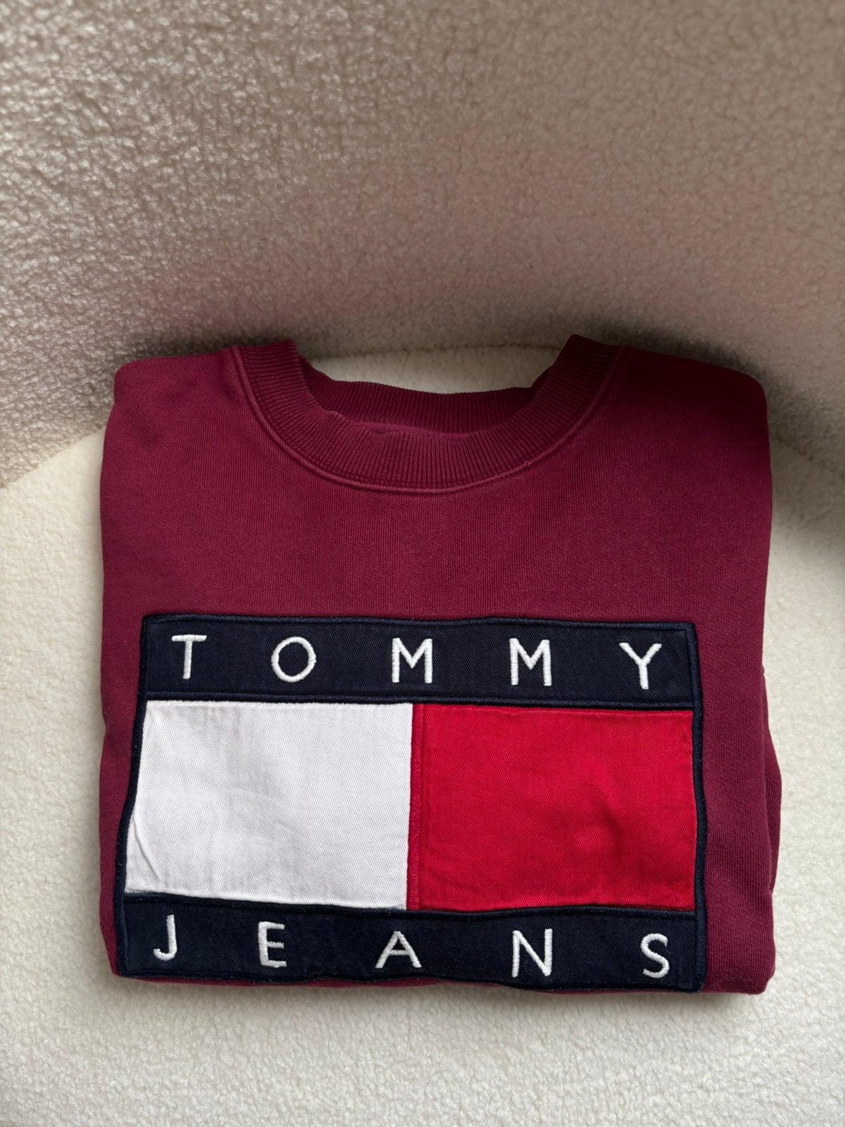 Tommy jeans trui, Ophalen of Verzenden, Zo goed als nieuw, Maat 36 (S), Rood