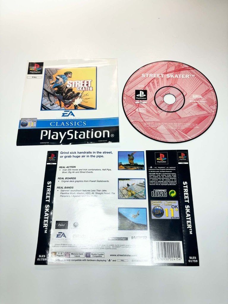 Street Skater PlayStation 1 Ps1, Gebruikt, 2 spelers, Ophalen of Verzenden, Vanaf 3 jaar