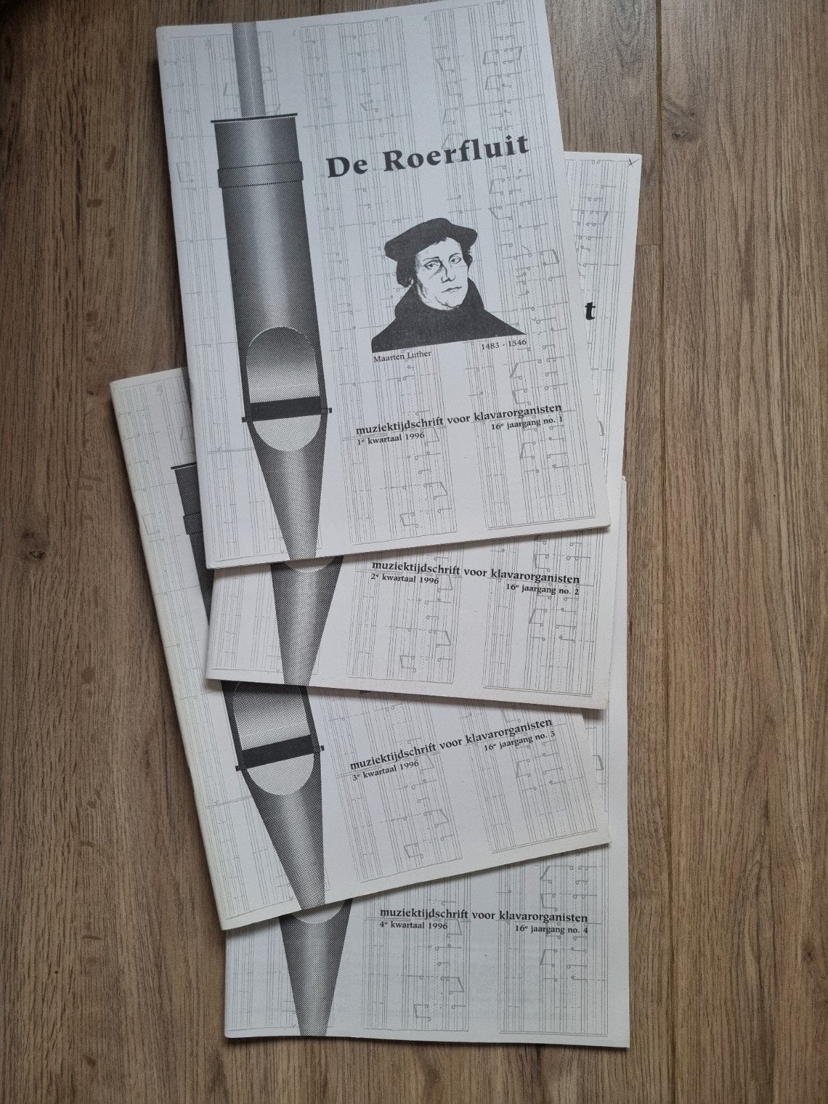 Klavarskribo, De Roerfluit, 1996 4 bundeltjes, Muziek en Instrumenten, Ophalen of Verzenden, Artiest of Componist, Religie en Gospel