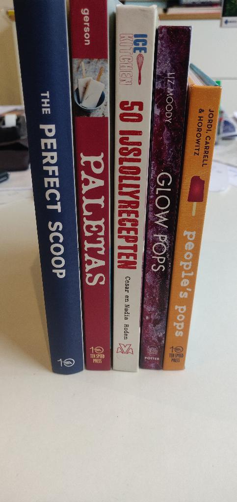 IJslolly en ijsjes recepten boeken (Engels op één na), Ophalen of Verzenden, Zo goed als nieuw, Taart, Gebak en Desserts, Gezond koken