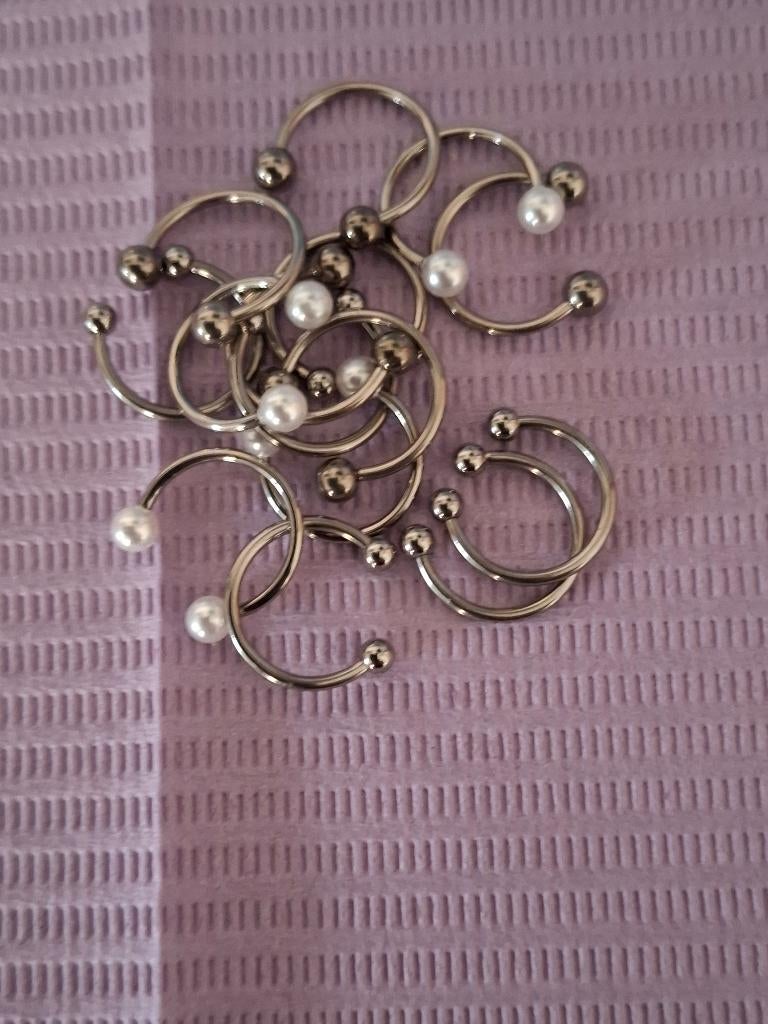 Set piercings 1.2   210 stuks, Overige materialen, Overige typen, Nieuw, Ophalen of Verzenden