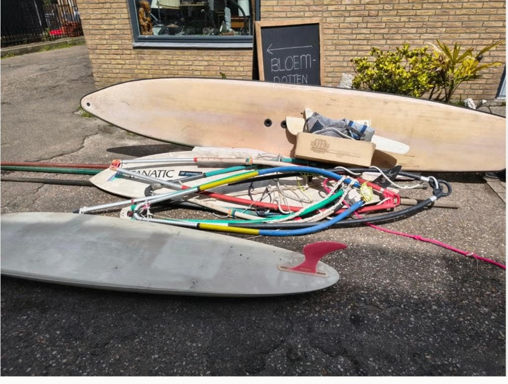 windsurf pakket surfplank - zeilen - surfboard etc., Ophalen, Gebruikt, ., .