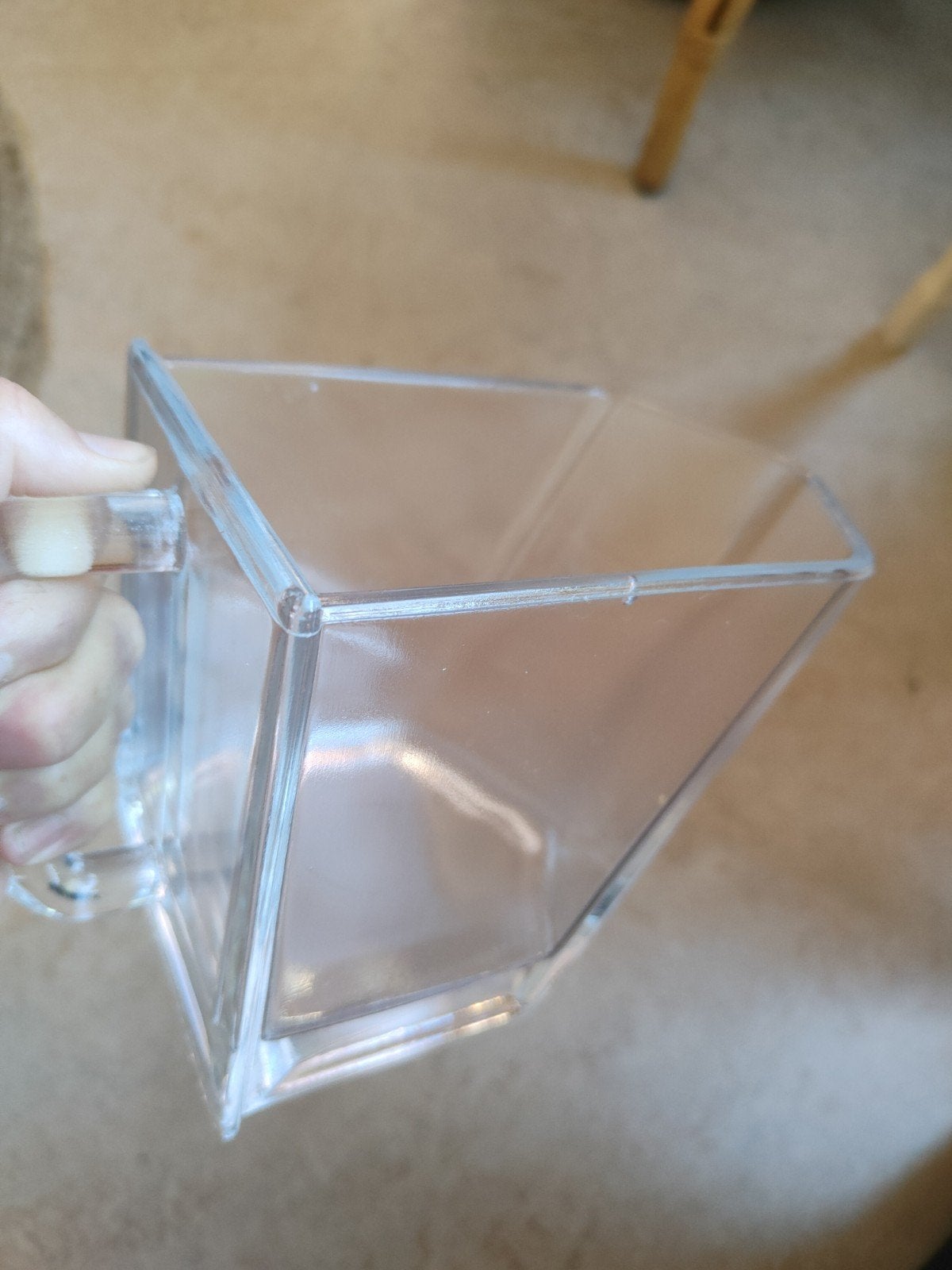 Glazen schep voor voedsel, of bak voor voorraadkast, Antiek en Kunst, Ophalen of Verzenden