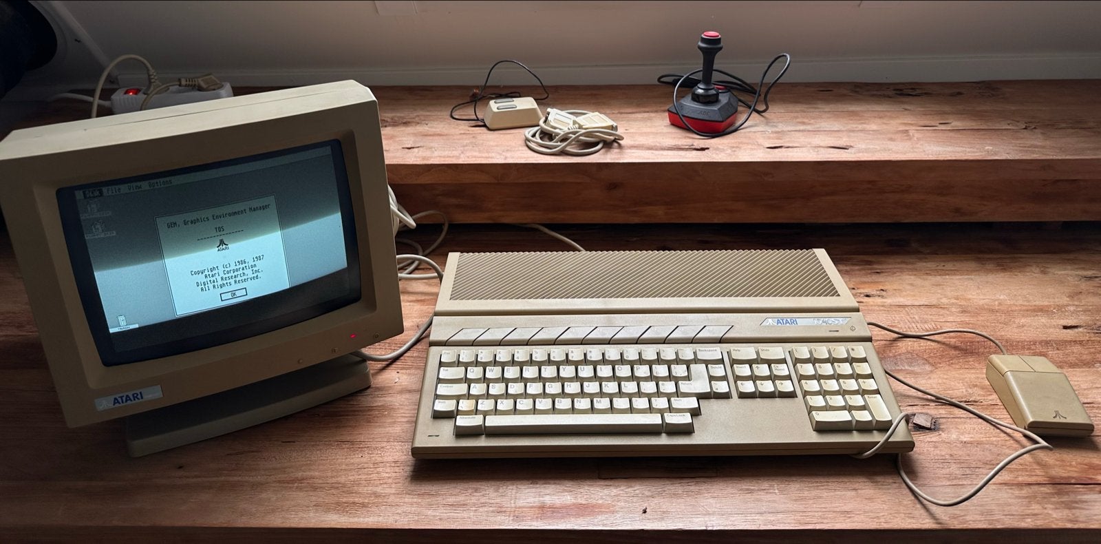Atari 1040STF Retro Computer Set met Monitor en Accessoires, Computers en Software, Ophalen of Verzenden