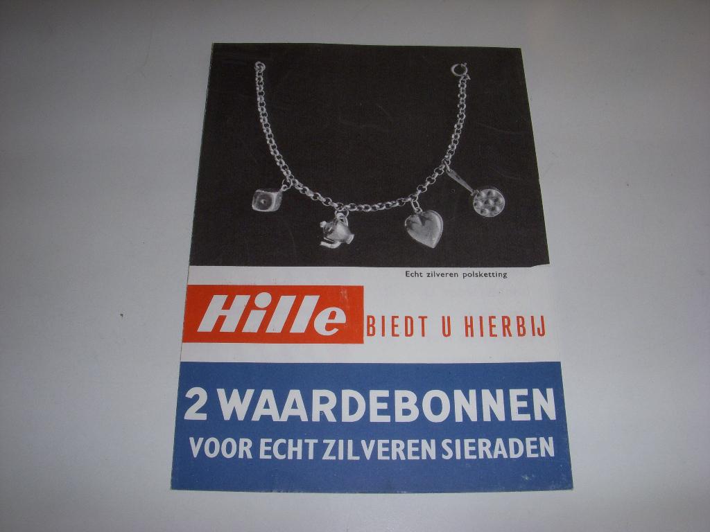 Hille beschuit waardebonnen voor echte zilveren sieraden, Folder, Hille beschuit, toast, Ophalen of Verzenden, Zo goed als nieuw