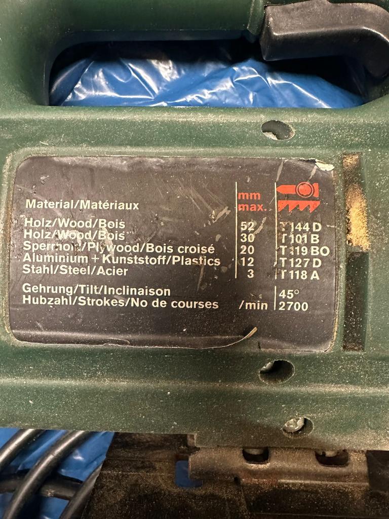 Bosch PST 52A Decoupeerzaag - Gebruikt maar functioneel, Gebruikt, Decoupeerzaag, Ophalen of Verzenden, 30 tot 70 mm