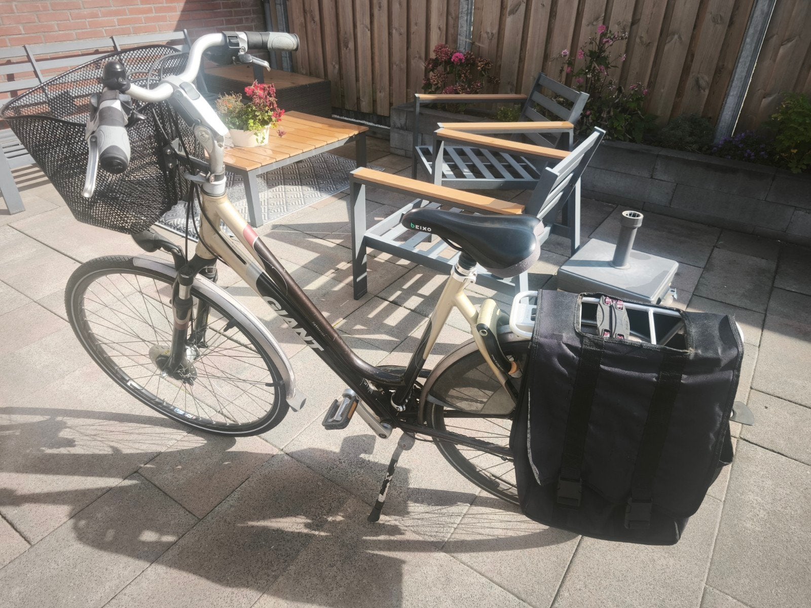 Giant damesfiets framemaat L, Ophalen, Gebruikt, Velgrem, Versnellingen