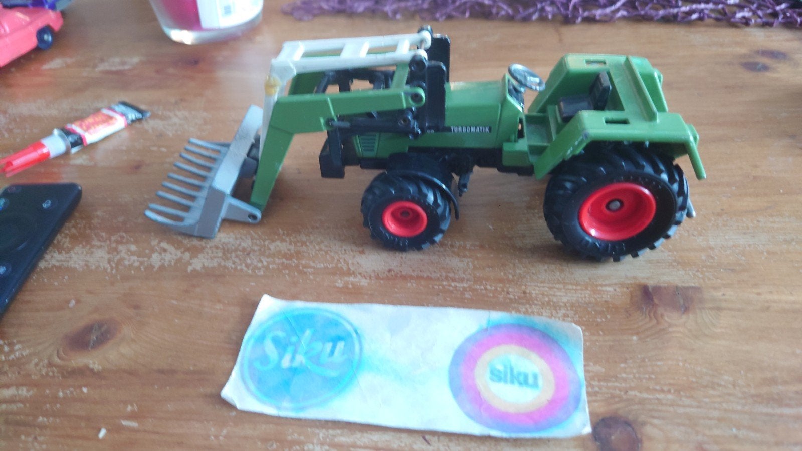 Siku Fendt Farm Turbomatic Tractor met voorlader, Ophalen of Verzenden, Gebruikt, Hijskraan, Tractor of Landbouw, SIKU
