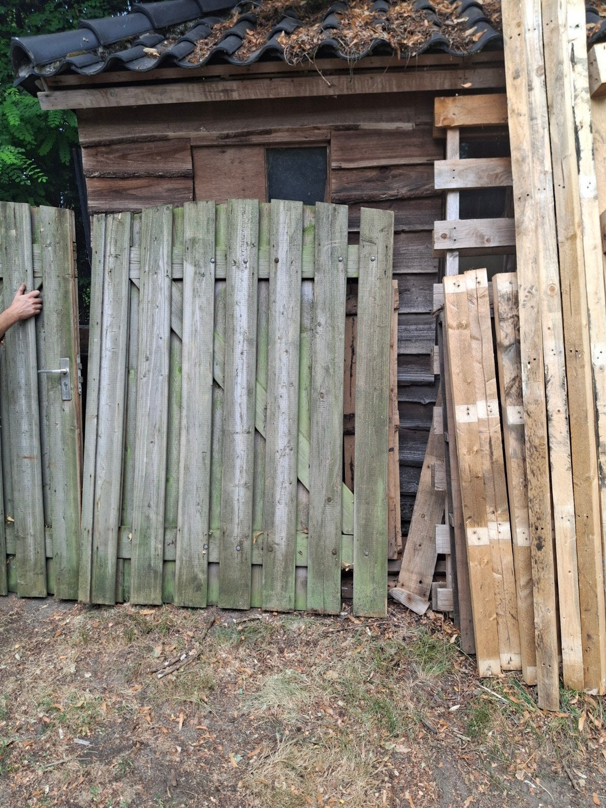 OUDE DUBBELE POORT koopje, Tuin en Terras, Ophalen, Minder dan 3 meter, Hout, 1 tot 2 meter
