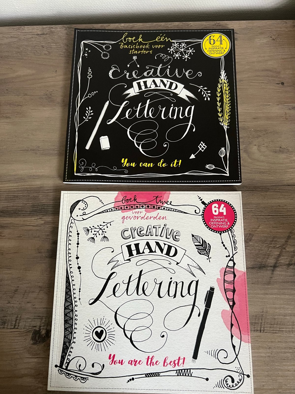 Creative Hand Lettering Boeken (2 delen), Ophalen of Verzenden, Zo goed als nieuw, Tekenen en Schilderen