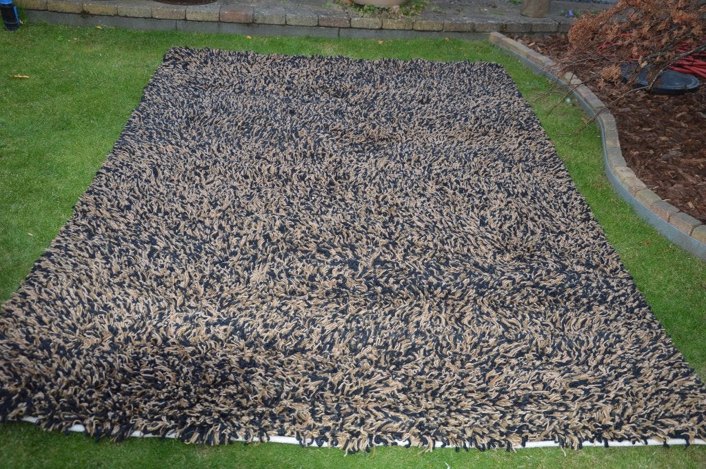 hoogpolig tapijt/ vloerkleed bruintinten gemêleerd 300 x200, Hoogpolig, Bruin, 200 cm of meer, Ophalen of Verzenden