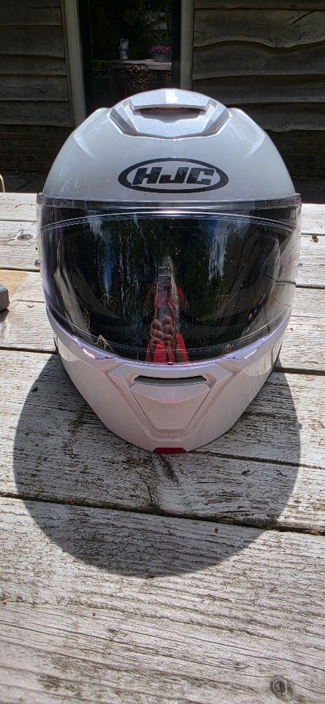 Motorhelm HJC I91 Wit M57-58, Ophalen, M, HJC, Nieuw zonder kaartje