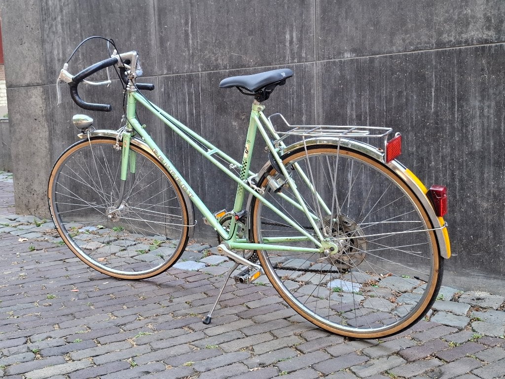 Vintage Peugeot Mixte dames racefiets, 28 inch, Gebruikt, 10 tot 15 versnellingen, Velgrem