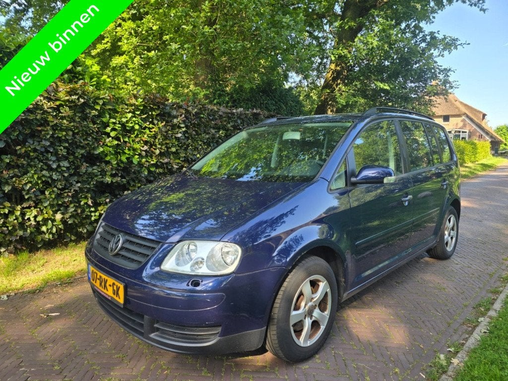 Volkswagen Touran 1.6 Business (bj 2005), Auto's, Volkswagen, 13 km/l, Stof, 4 cilinders, Blauw