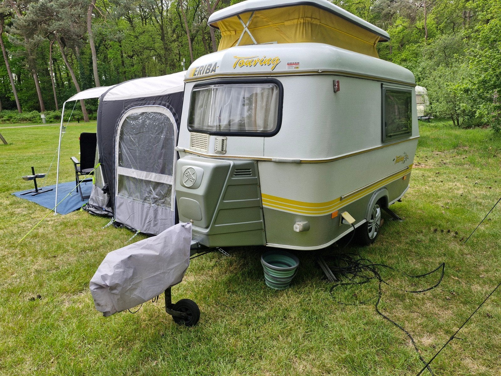 Caravan Puck touring 1998 met nieuwe voortent, Tot en met 2, Particulier, 500 - 750 kg, Eriba