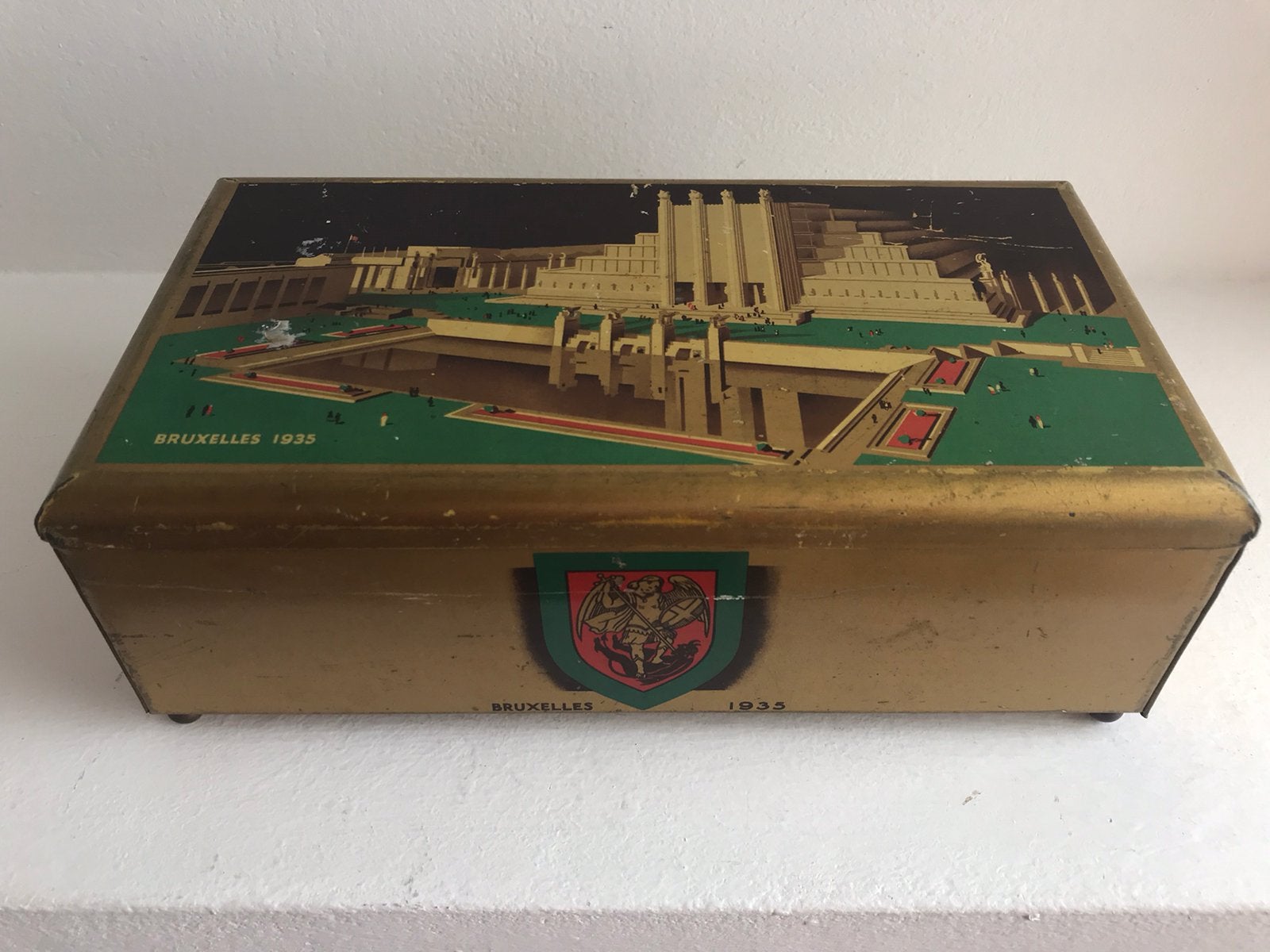Blik Cote d’Or Wereldtentoonstelling Brussel 1935, Ophalen of Verzenden, Gebruikt, Overige, Overige merken