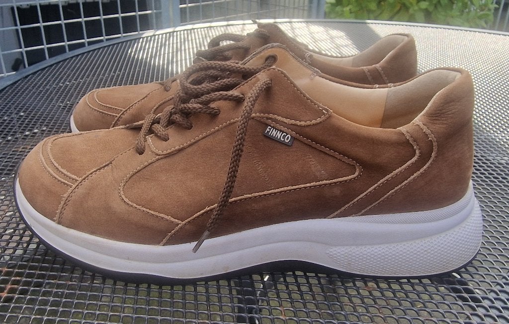 Finn Comfort lichtbruine comfortabele wandelschoenen maat 45, Bruin, Finnco, Ophalen of Verzenden, Zo goed als nieuw