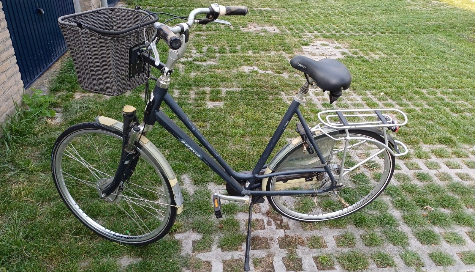 Batavus Damesfiets met Mand  61 cm, Ophalen, Gebruikt, Velgrem, Versnellingen